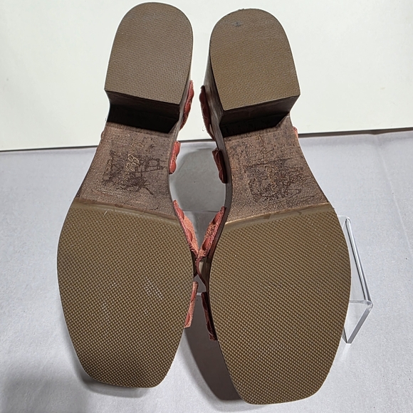 SAM EDELMAN JOSEFINE ORANGE CORAL SANDALS SZ 6 - Picture 7 of 8